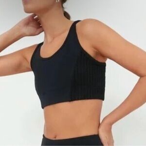 NWT Tuckernuck Black Cane Jean Sports Bra in Small